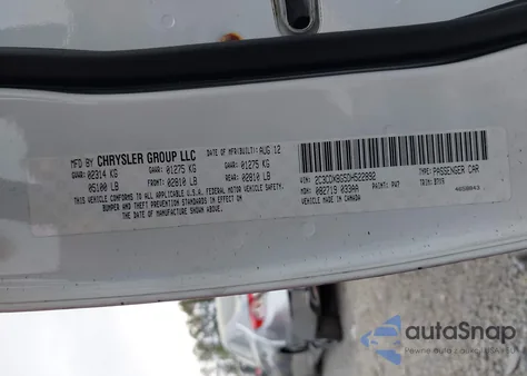 2013 Dodge Charger Se z USA, uszkodzony, nr VIN 2C3CDXBG5DH522892